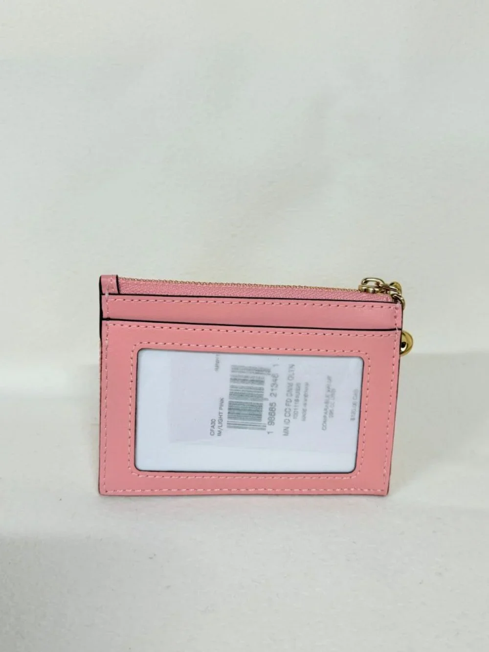 coach Mini Skinny Id Case In Loved Denim With Quilting And Charm cfa30